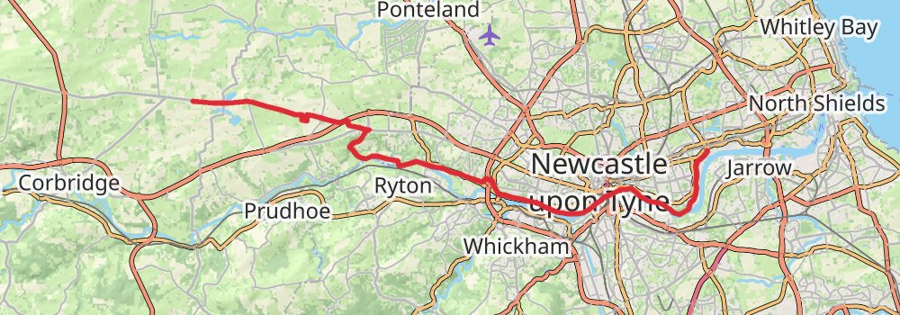 Hadrian’s Wall Path (West to East) 7-Day Challenging Tour (Hillwalk Tours) stage 5 Map