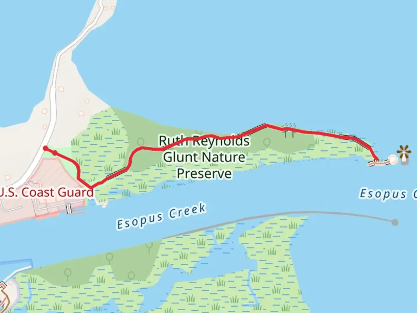 An image depicting the trail Lighthouse Trail and its surrounding area.