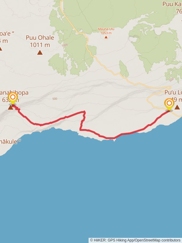 Puna Coast Trail and Hilina Pali Trail