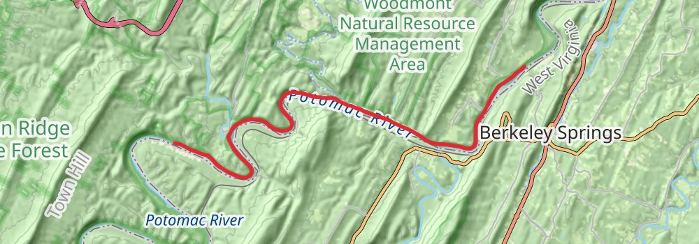 American Discovery Trail - Maryland and Washington DC stage 19 Map