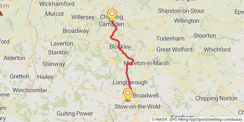 Middleton in Teesdale to Dover Walk stage 26 Map