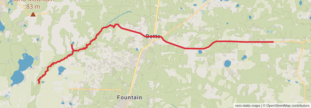American Perimeter Trail - Florida Primary stage 16 Map