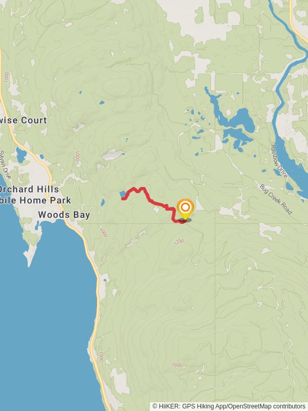 Estes Lake Trail mobile static map