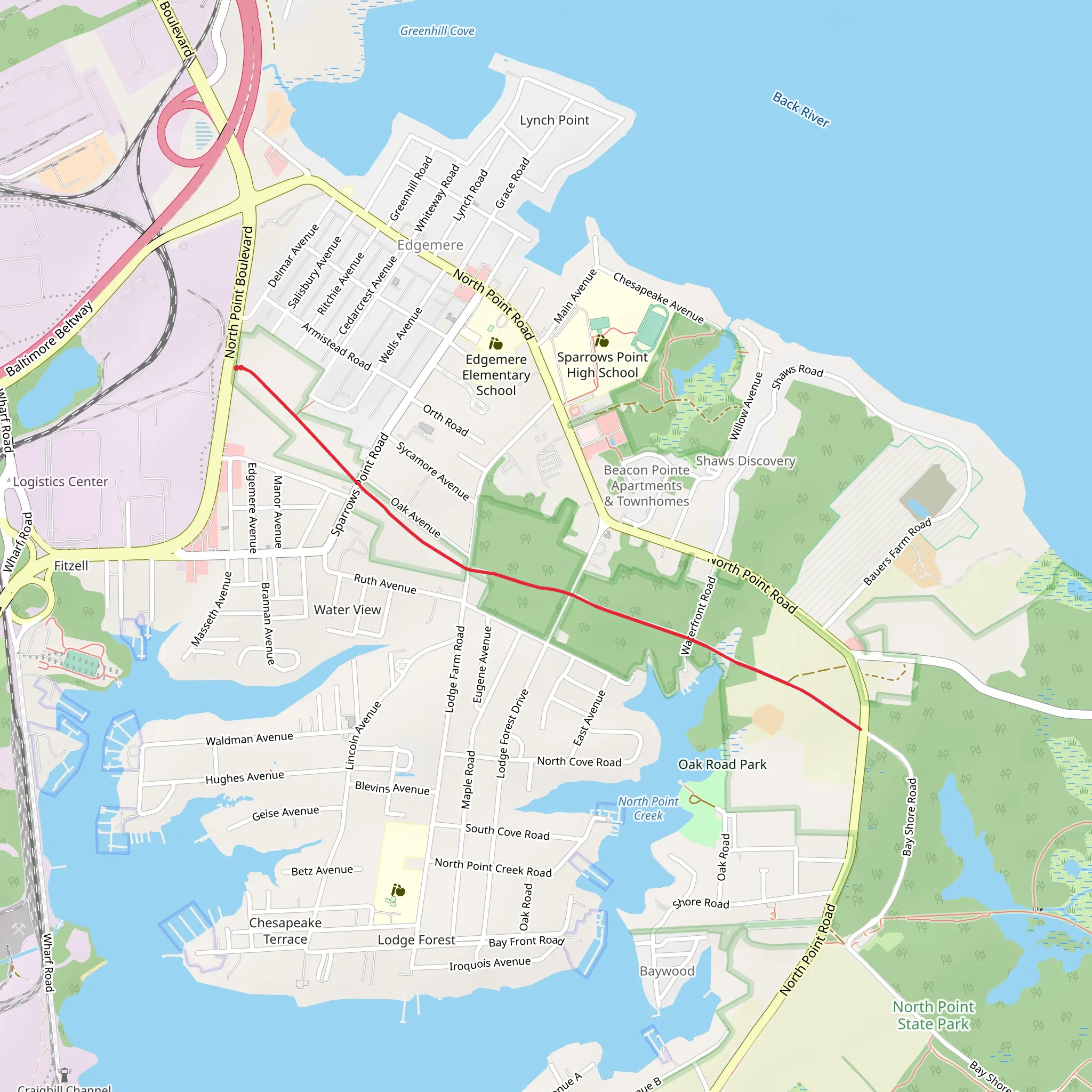 Shaw Cemetery mobile static map