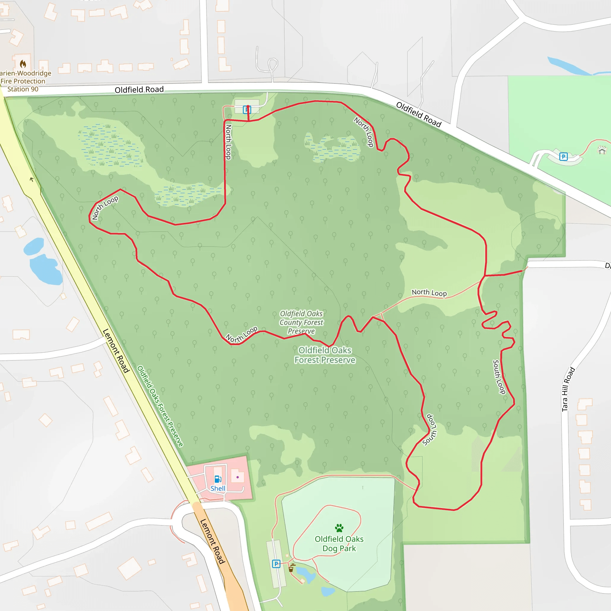 North-South Loop mobile static map