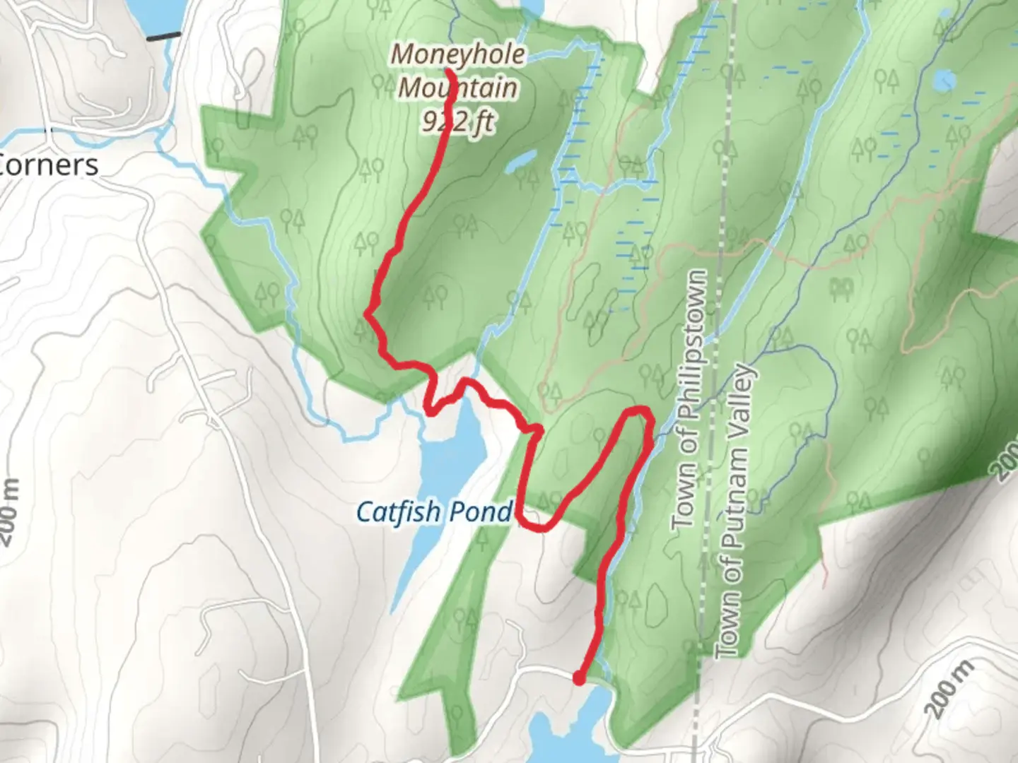 An image depicting the trail Moneyhole Mountain Trail and its surrounding area.