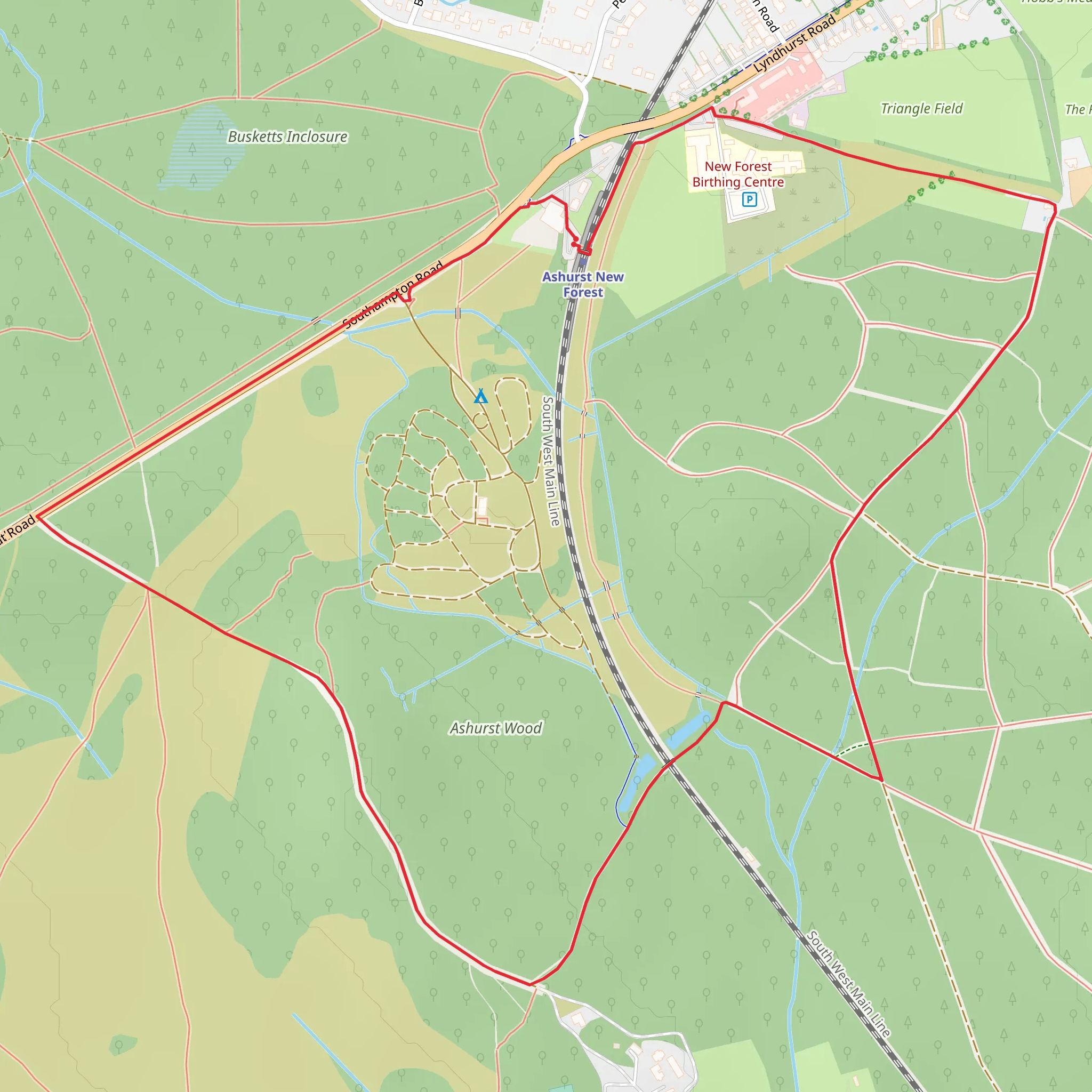 Ashurst Stroll mobile static map