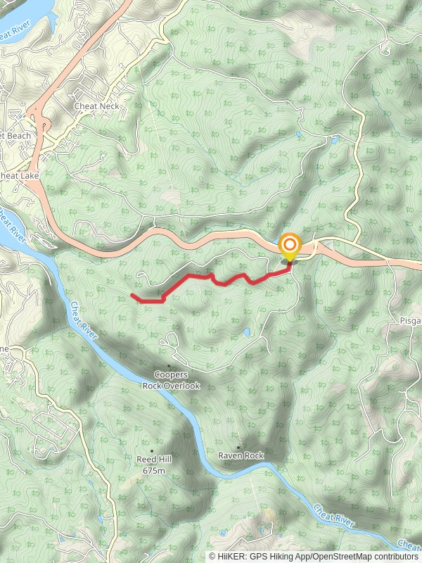 Advanced Ski Trail and Mont Chateau Trail - North Walk