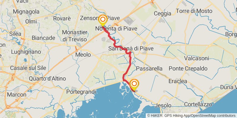 Dream Path - Traumpfad - Munich to Venice stage 35 Map