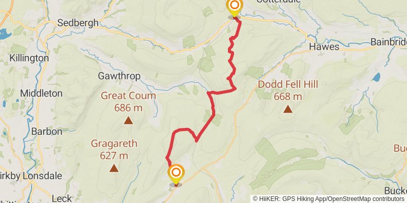 Wild Yorkshire Way stage 13 Map