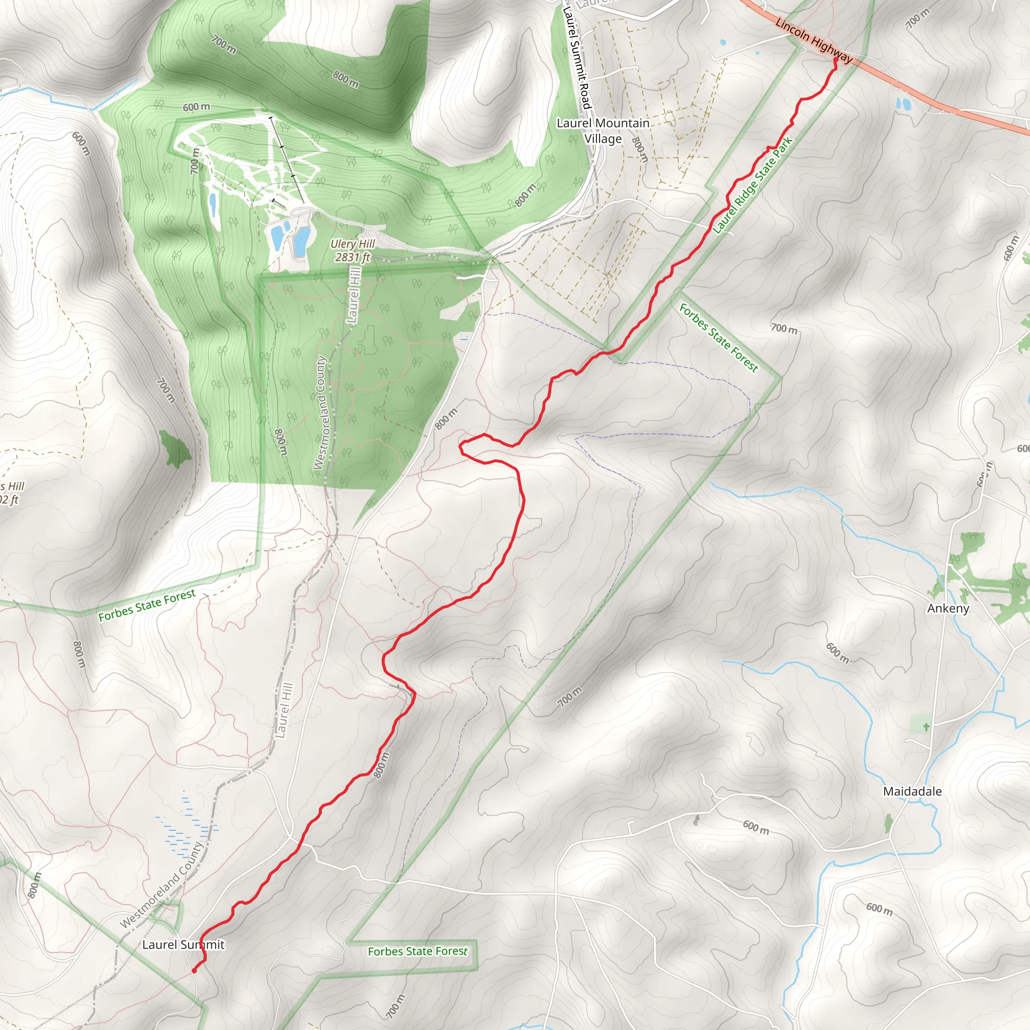 Laurel Summit mobile static map