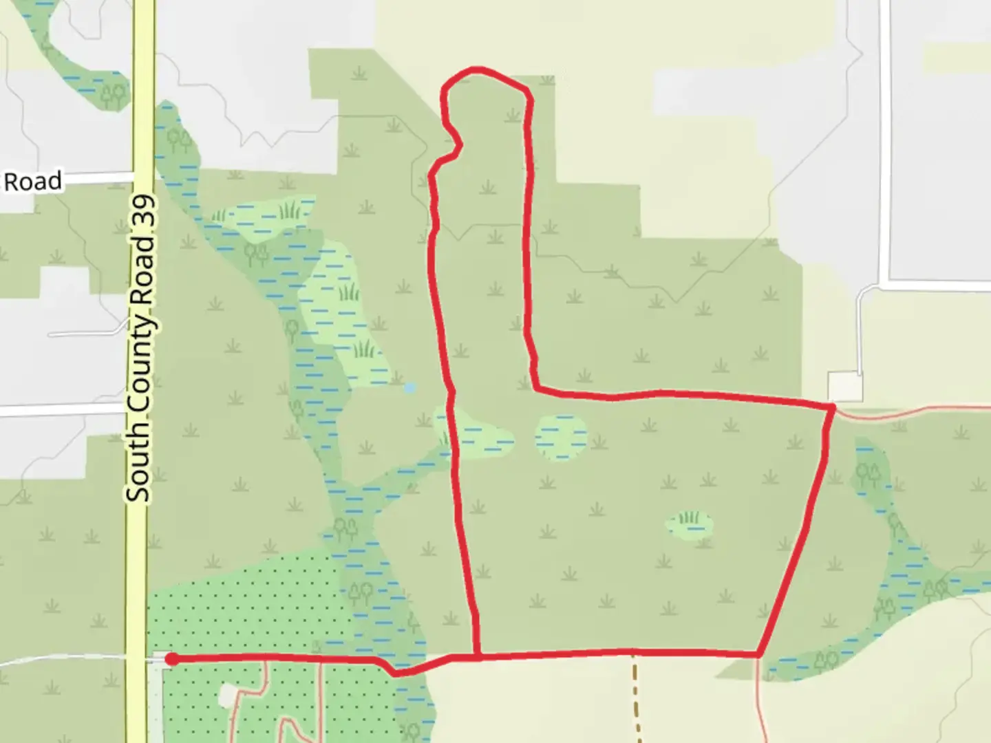 An image depicting the trail Yellow Loop Trail and its surrounding area.