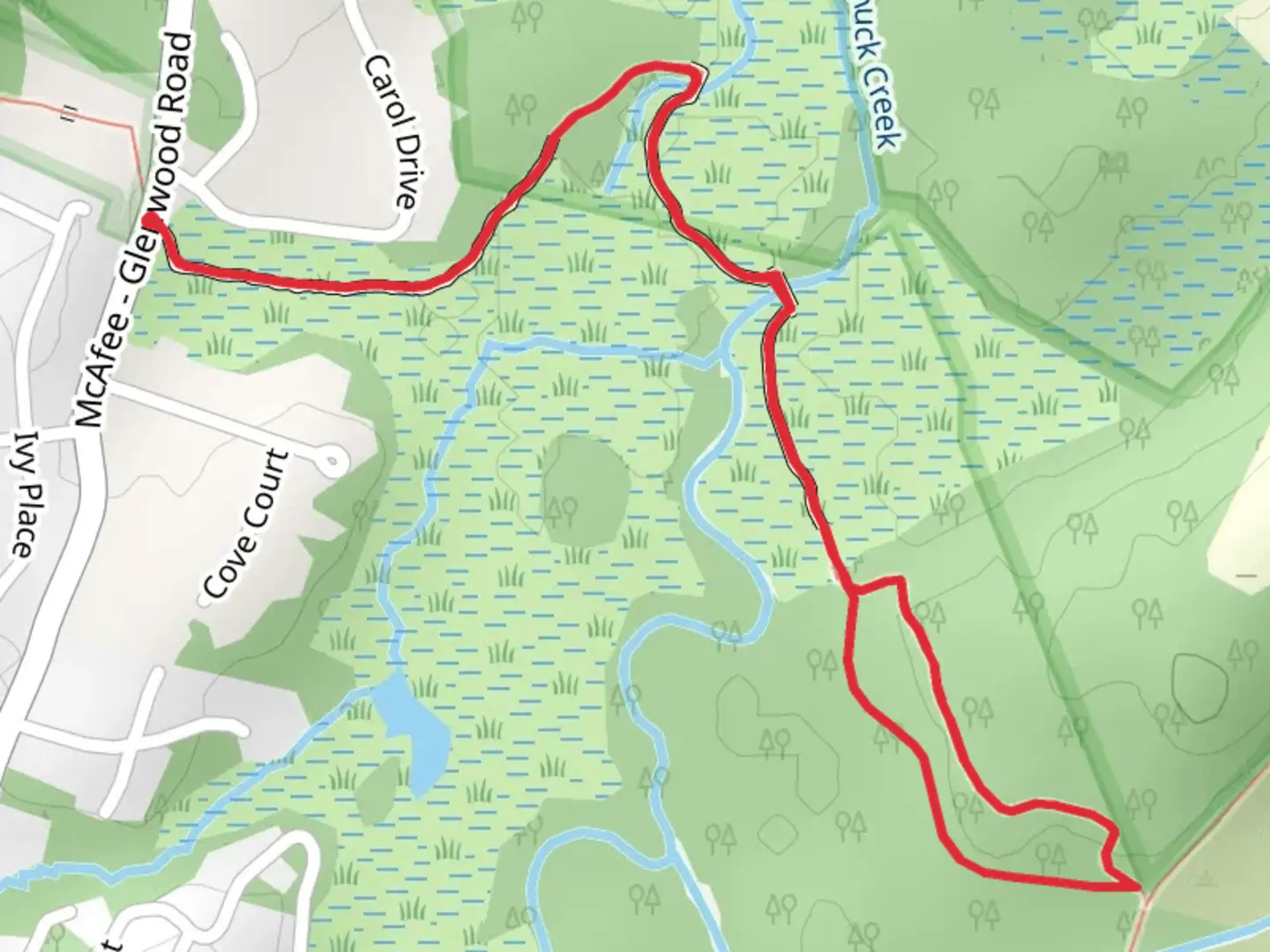 An image depicting the trail NJ State and Appalachian Trail and its surrounding area.