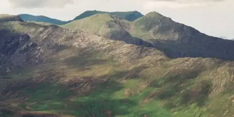 An image depicting the trail Ben Gorm and Ben Creegan Loop and its surrounding area.