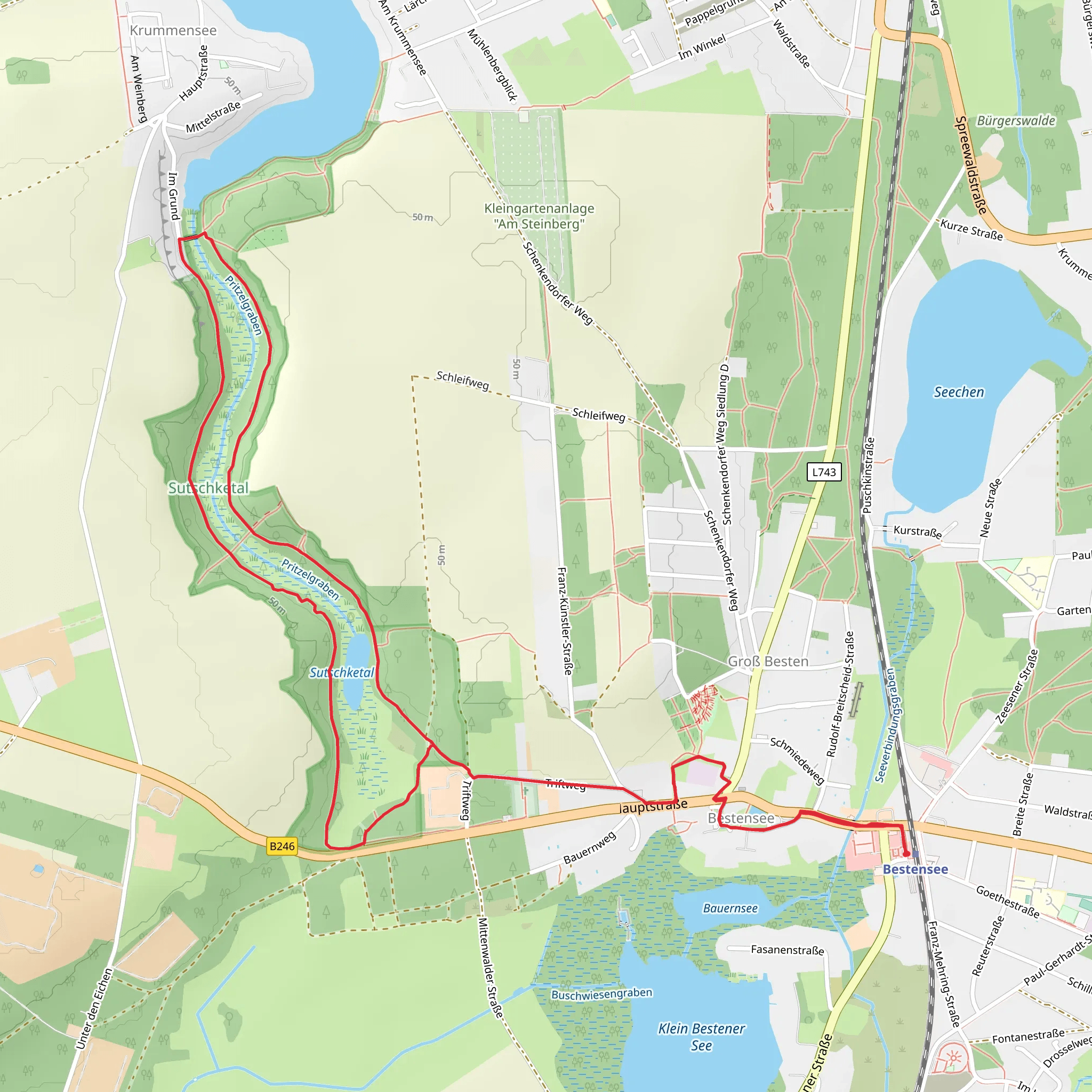 Sutschketalwanderweg Loop mobile static map
