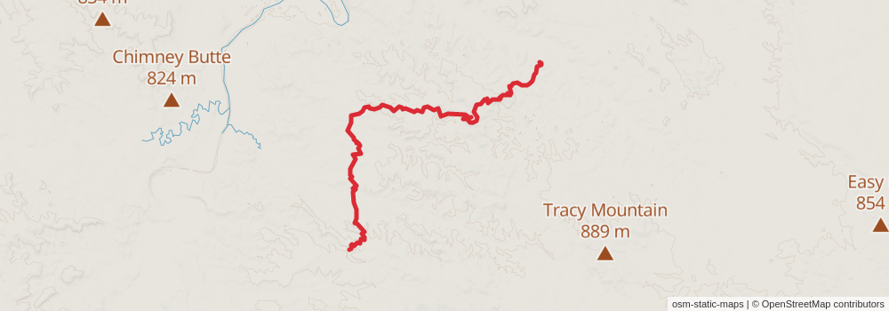 American Perimeter Trail - North Country Primary stage 253 Map