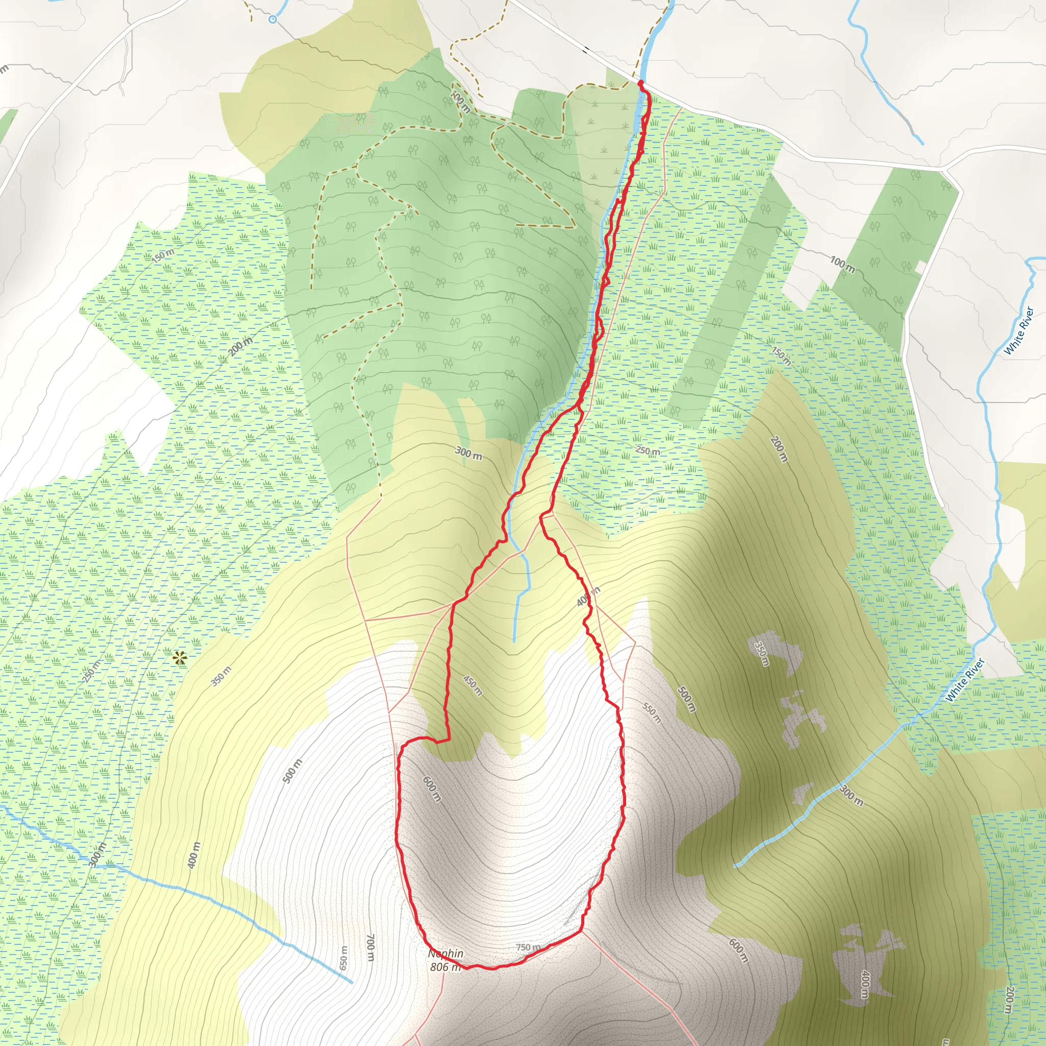 Nephin from north side Car Park mobile static map