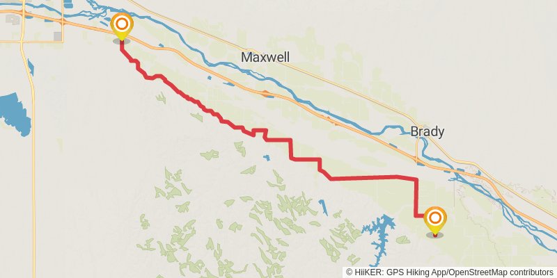 American Discovery Trail - North stage 60 Map