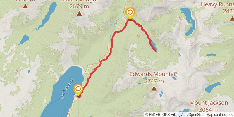 Avalanche Trail stage 2 Map