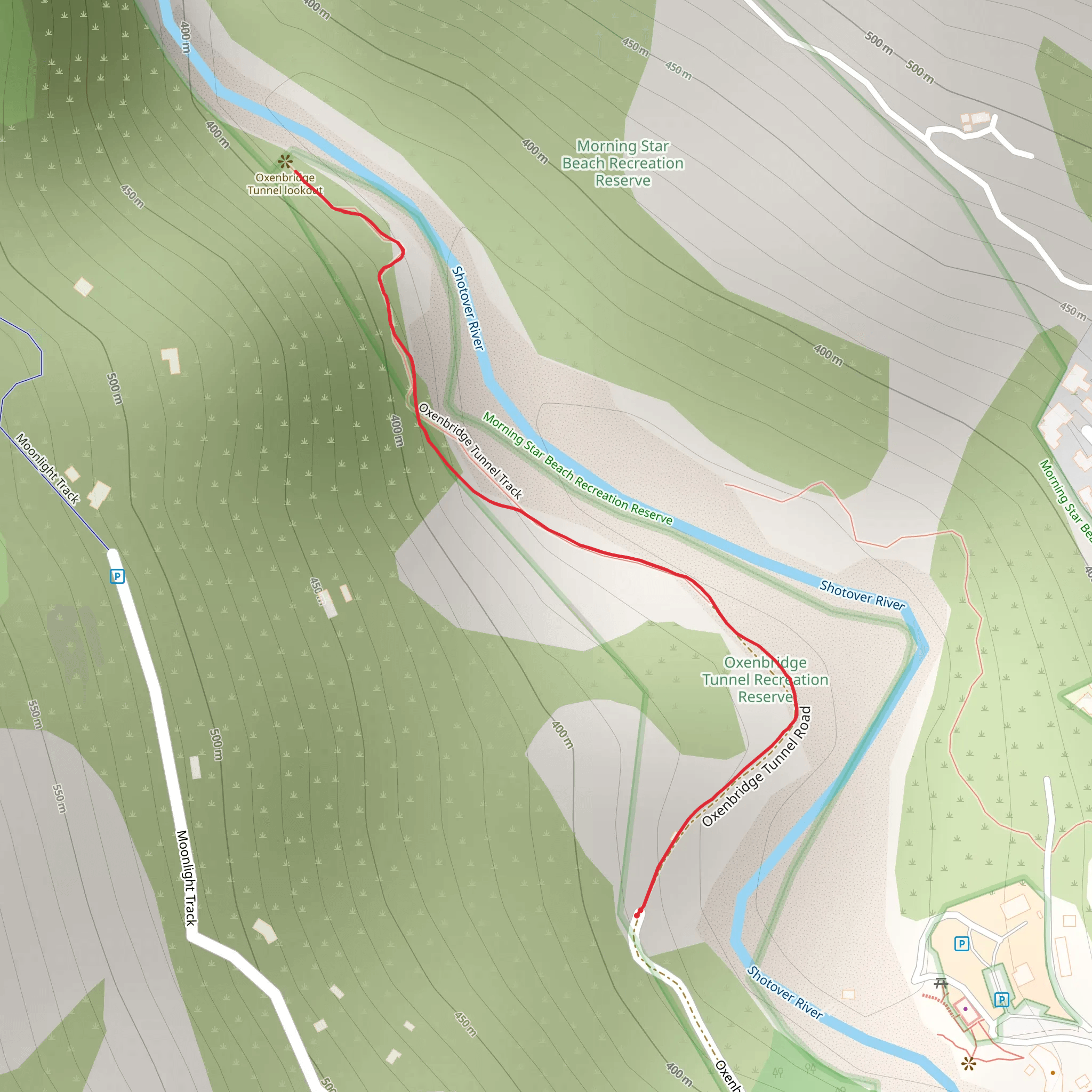 Oxenbridge Tunnel Track mobile static map
