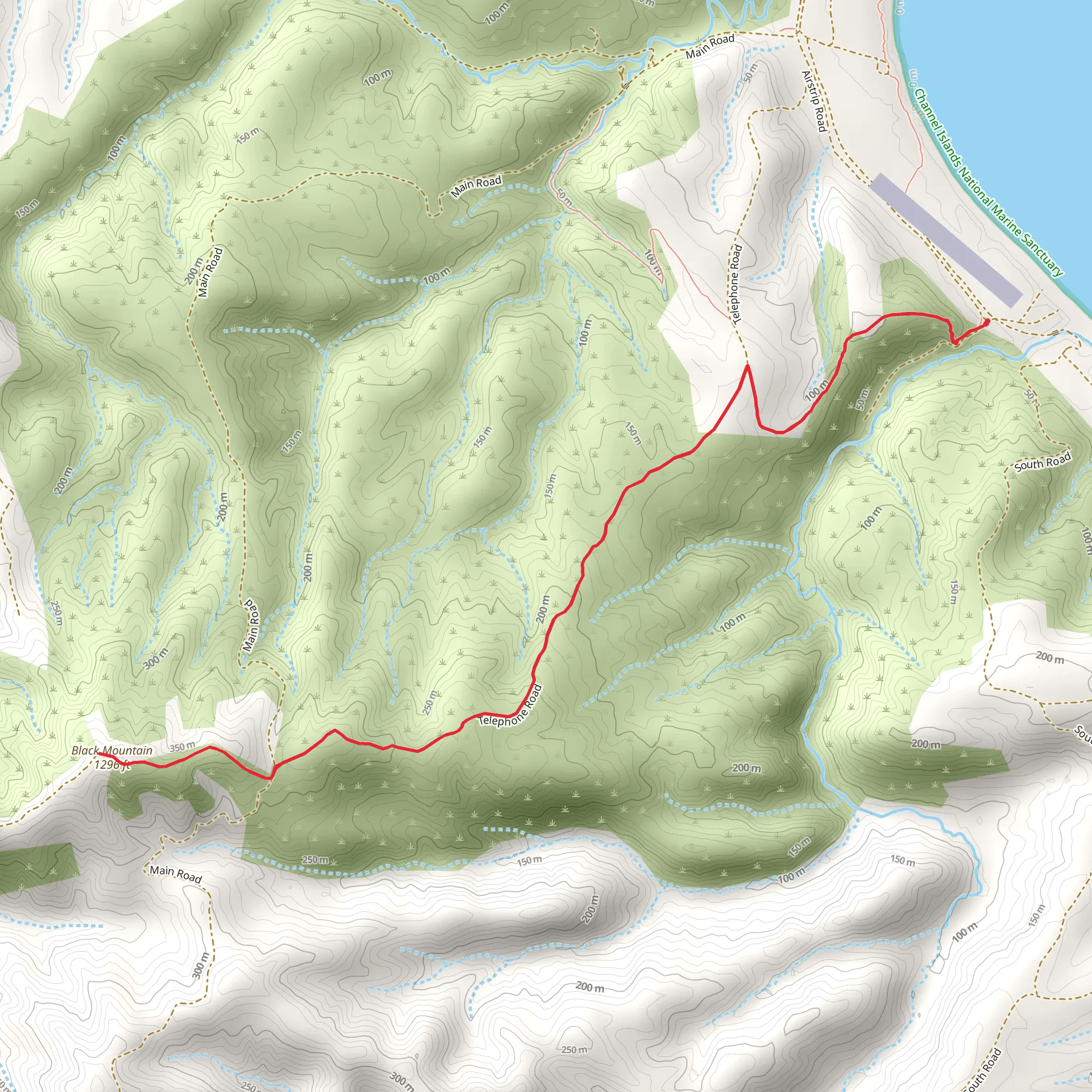 Black Mountain Trail mobile static map