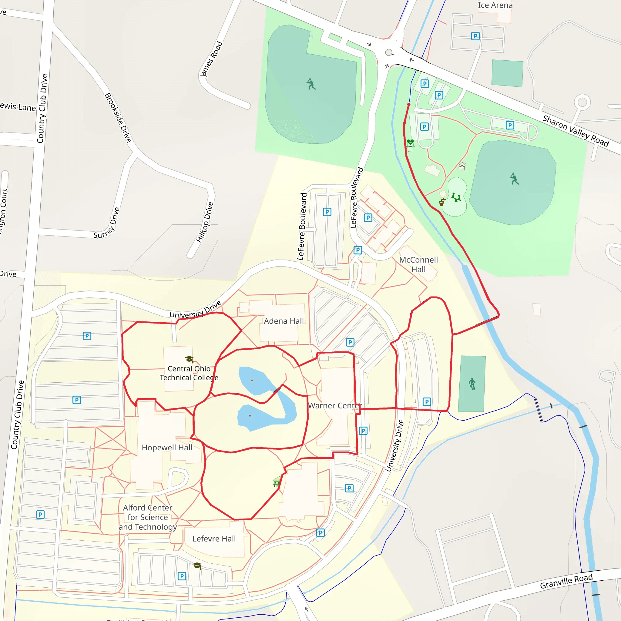 Central Ohio Technical Coll Newark Campus Loop mobile static map