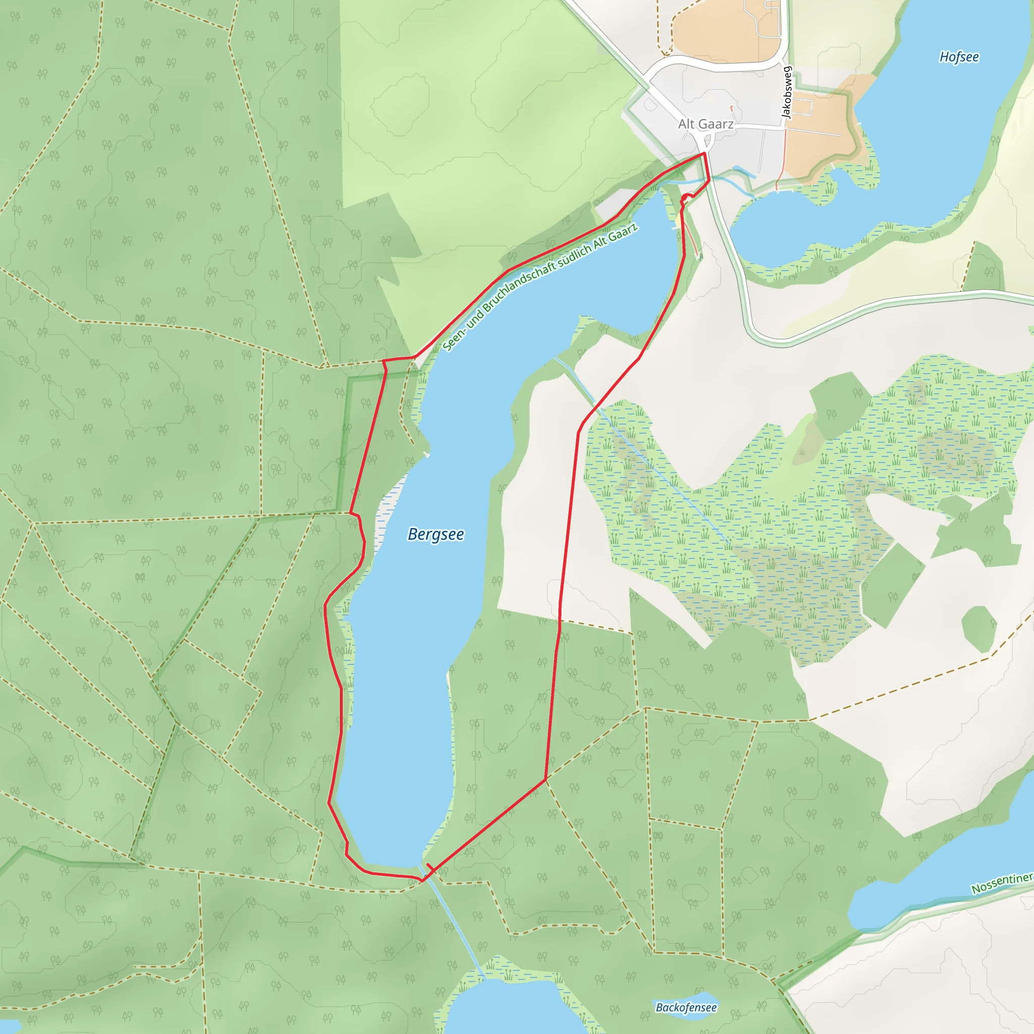 Bergsee Loop mobile static map
