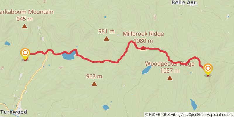 Finger Lakes Trail stage 51 Map