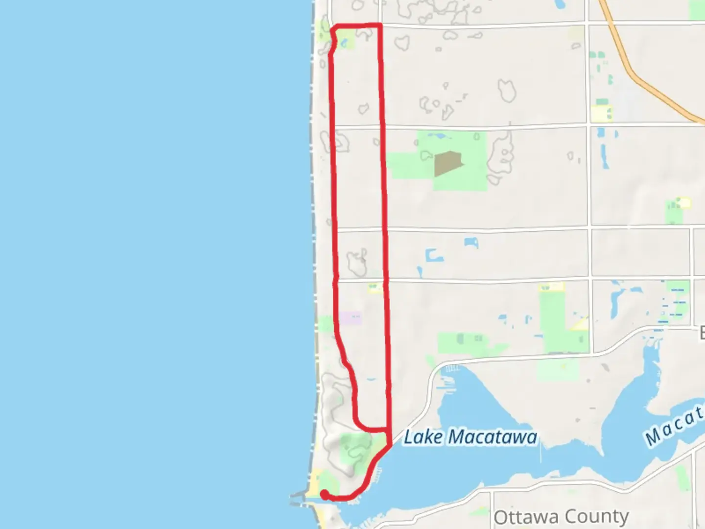 An image depicting the trail Lakeshore Loop Trail and its surrounding area.