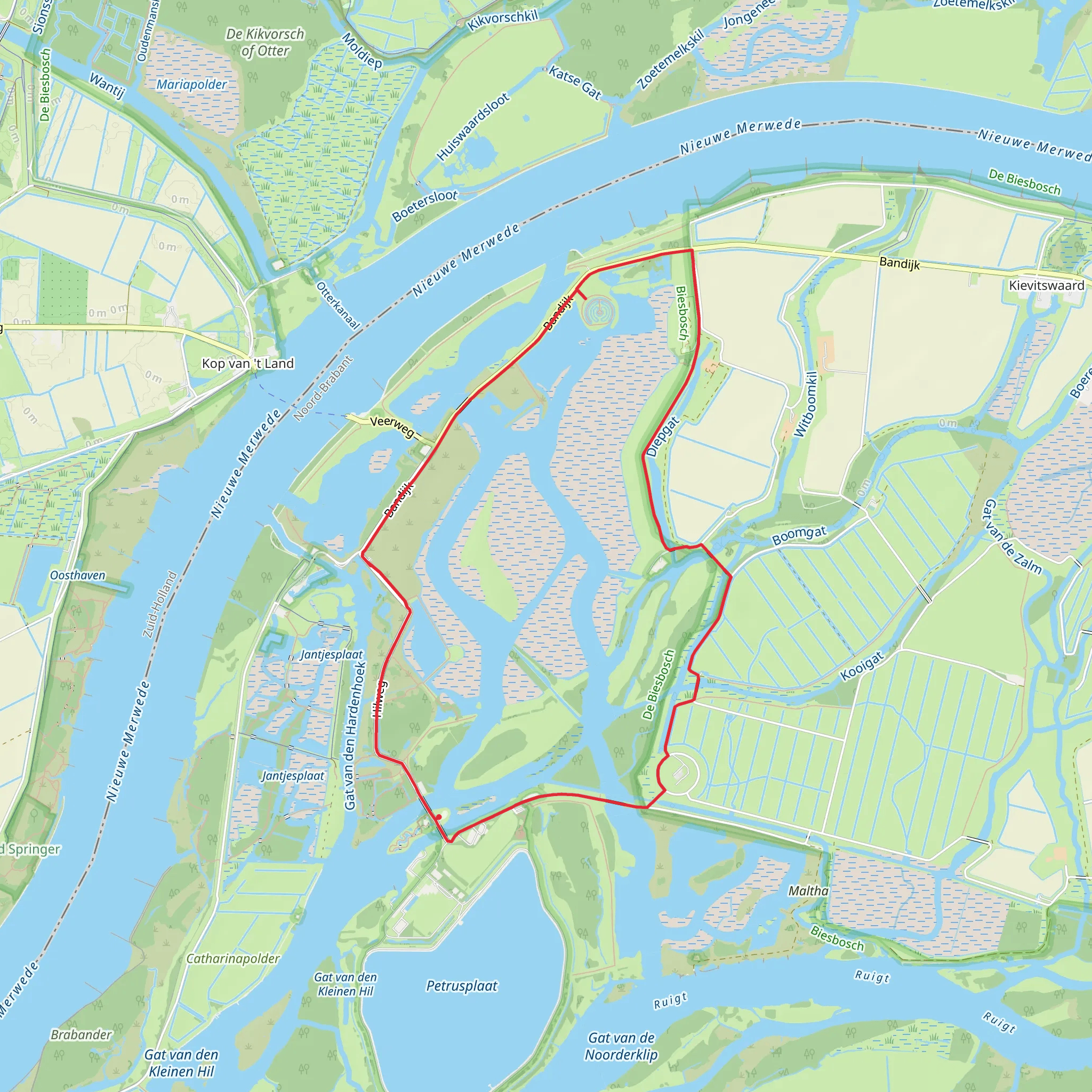Hardenheek and Bandijk Loop mobile static map