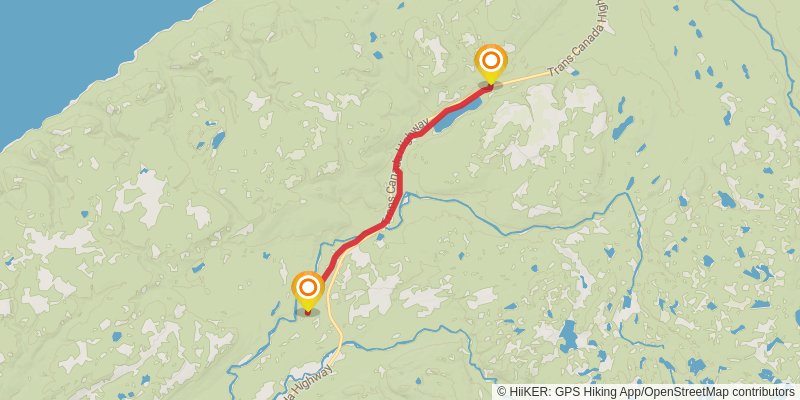 Newfoundland T'railway Trail stage 4 Map