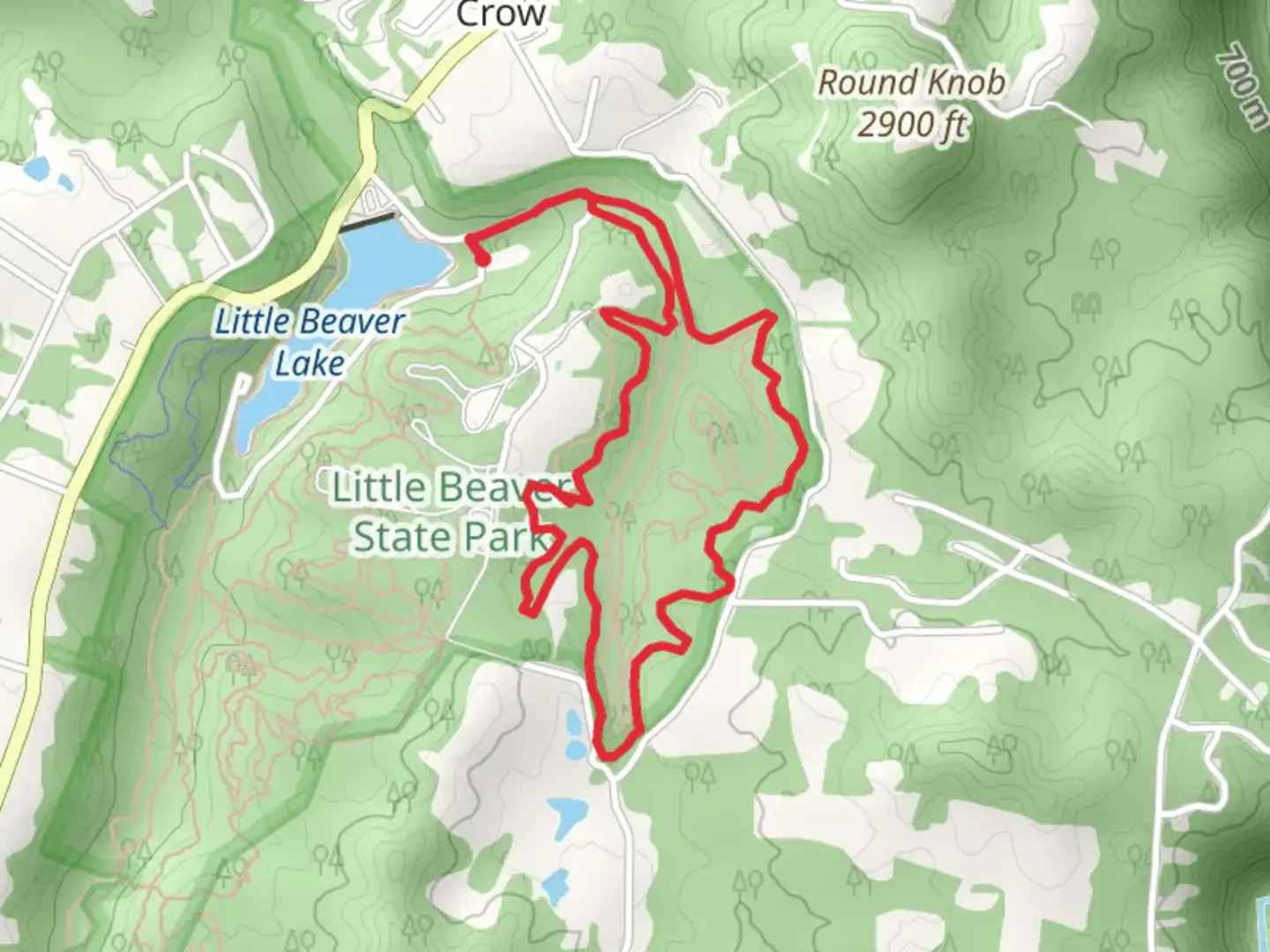 An image depicting the trail Laurel Creek Loop Trail and its surrounding area.