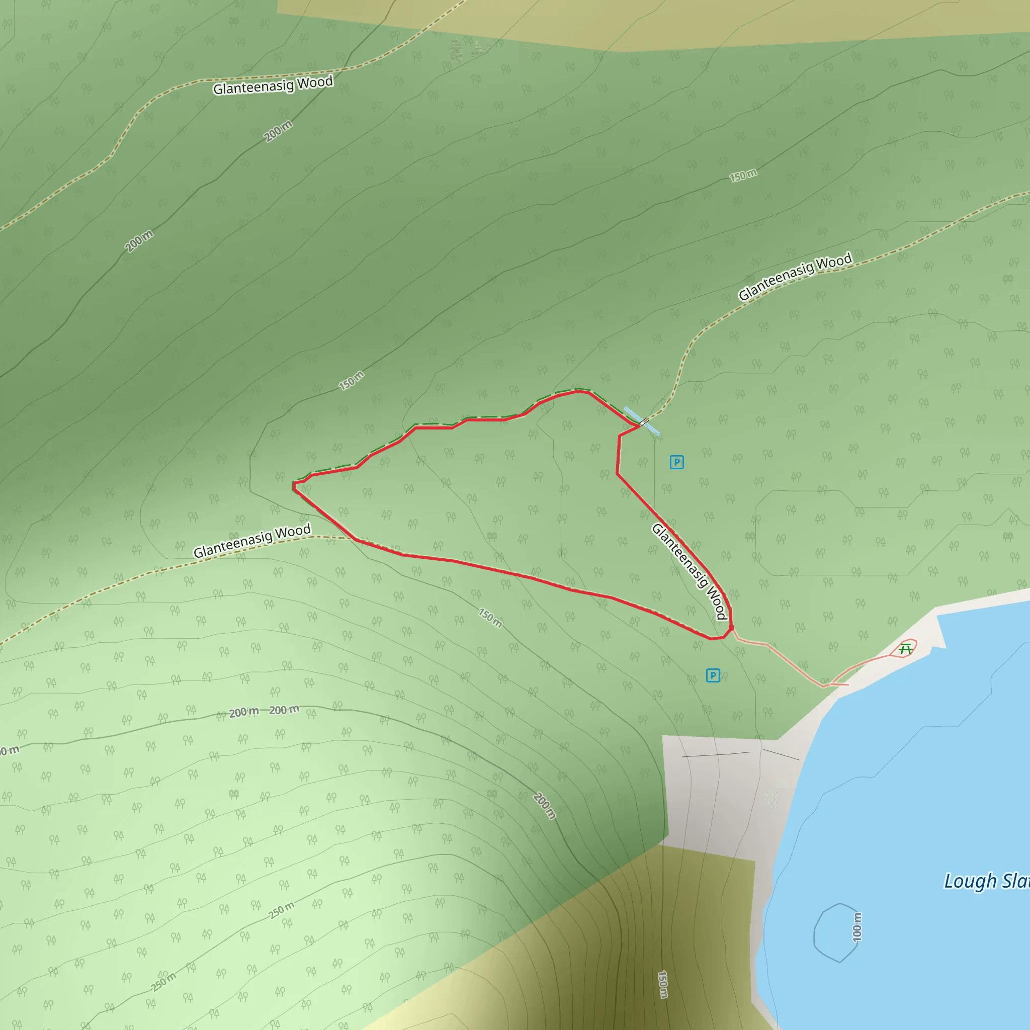 Glanteenassig - River Trail mobile static map