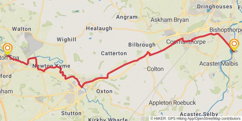 White Rose Way stage 3 Map