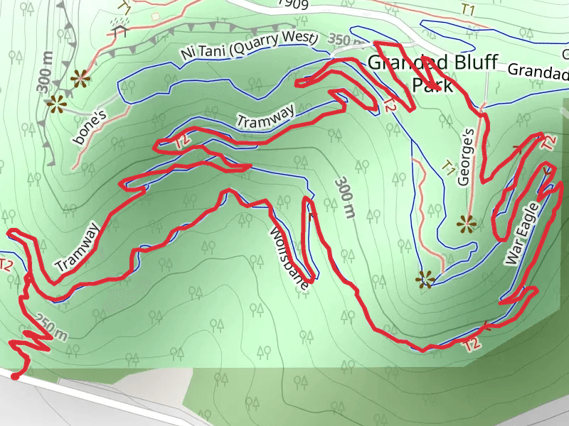 Wolfsbane, War Eagle and Tramway Loop