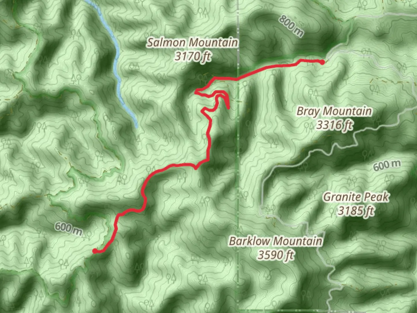 An image depicting the trail Barklow Mountain Trail and its surrounding area.