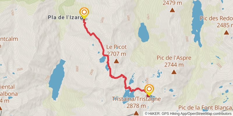 Haute Randonnée Pyrénéenne stage 37 Map