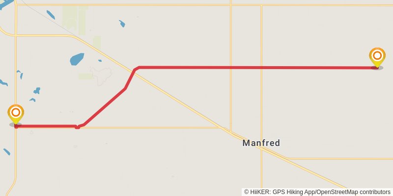 North Country Trail - North Dakota stage 10 Map