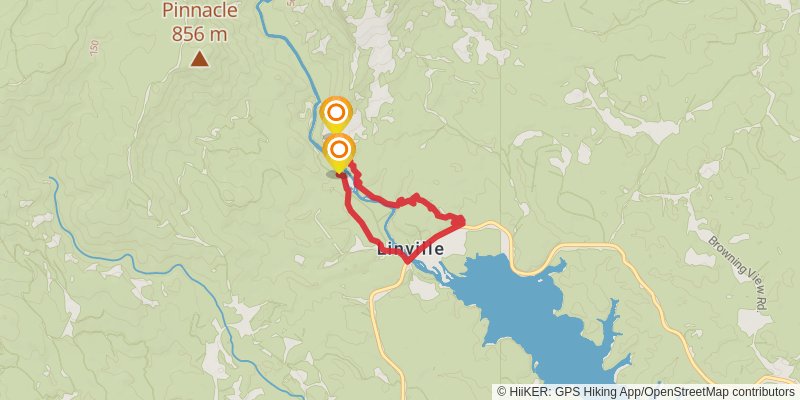 Linville Gorge Loop alt 1 Map