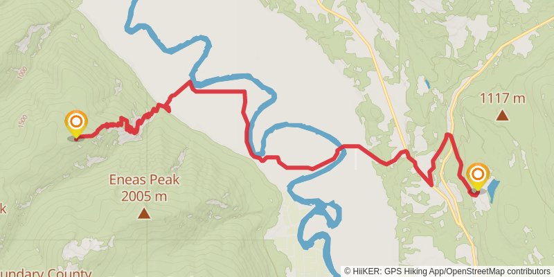 Pacific Northwest Trail stage 97 Map