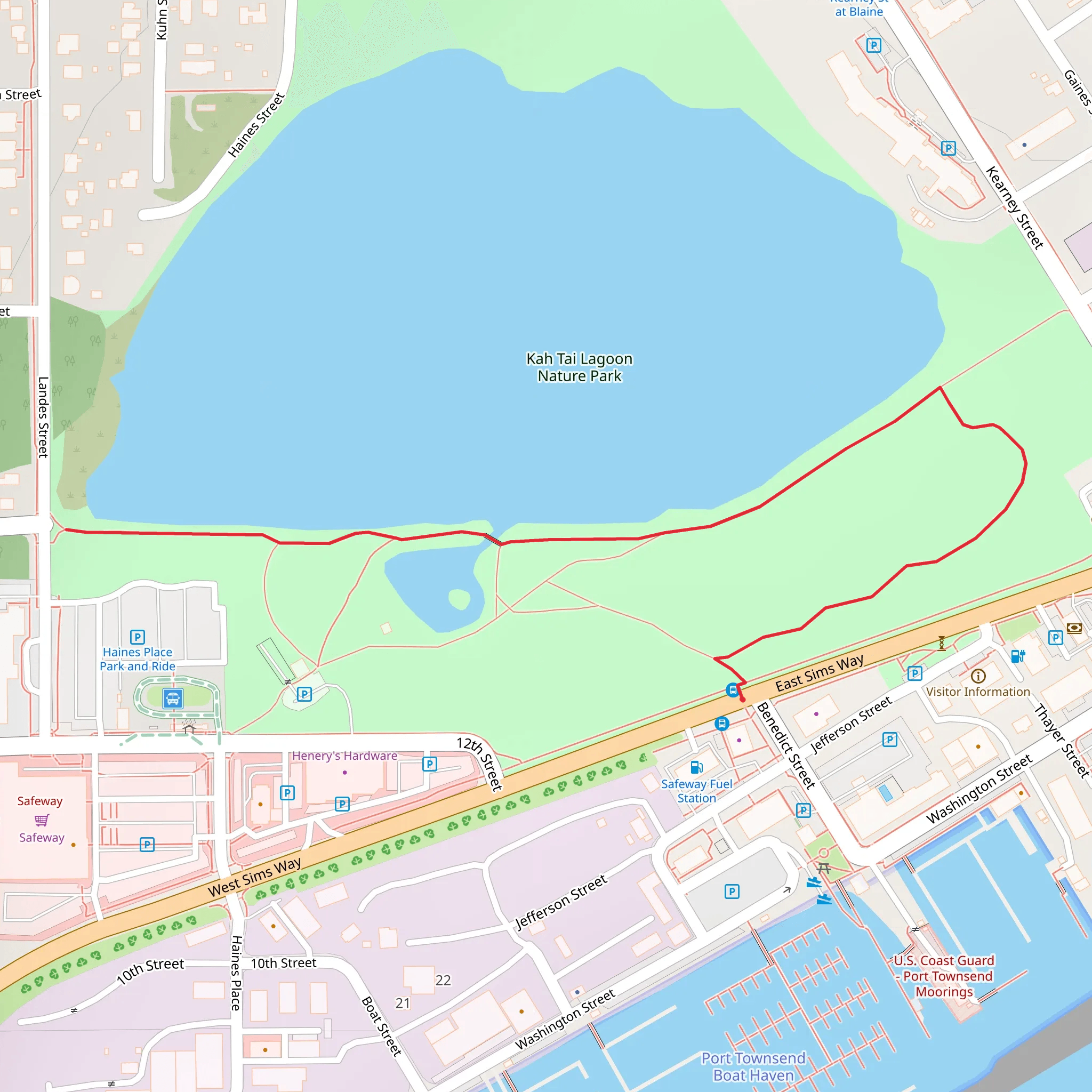 Kah Tai Lagoon South Shore Walk mobile static map