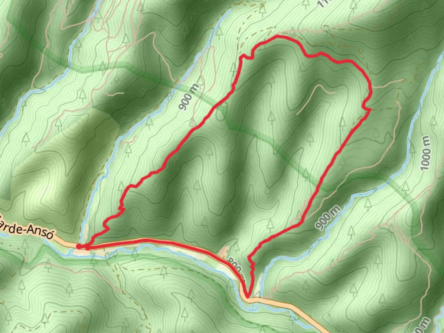 An image depicting the trail Hermitage of Zuberoa SL NA 74 and its surrounding area.