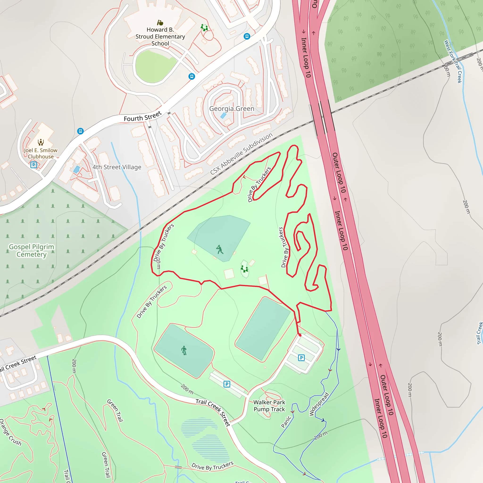 Drive-By Truckers Loop mobile static map