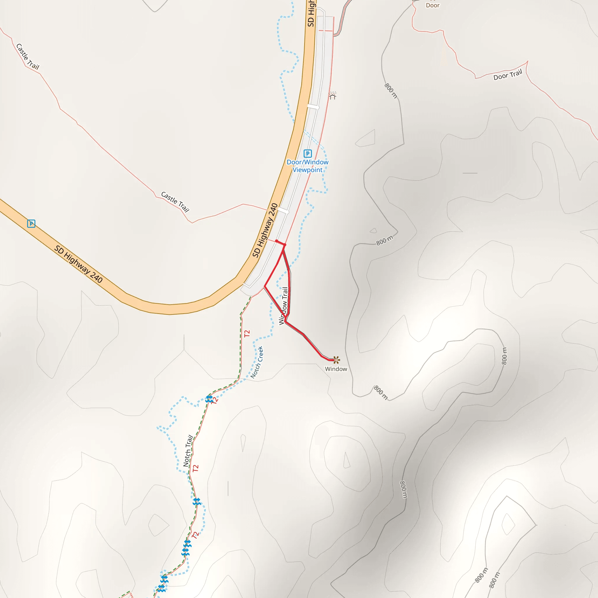 Window Trail mobile static map