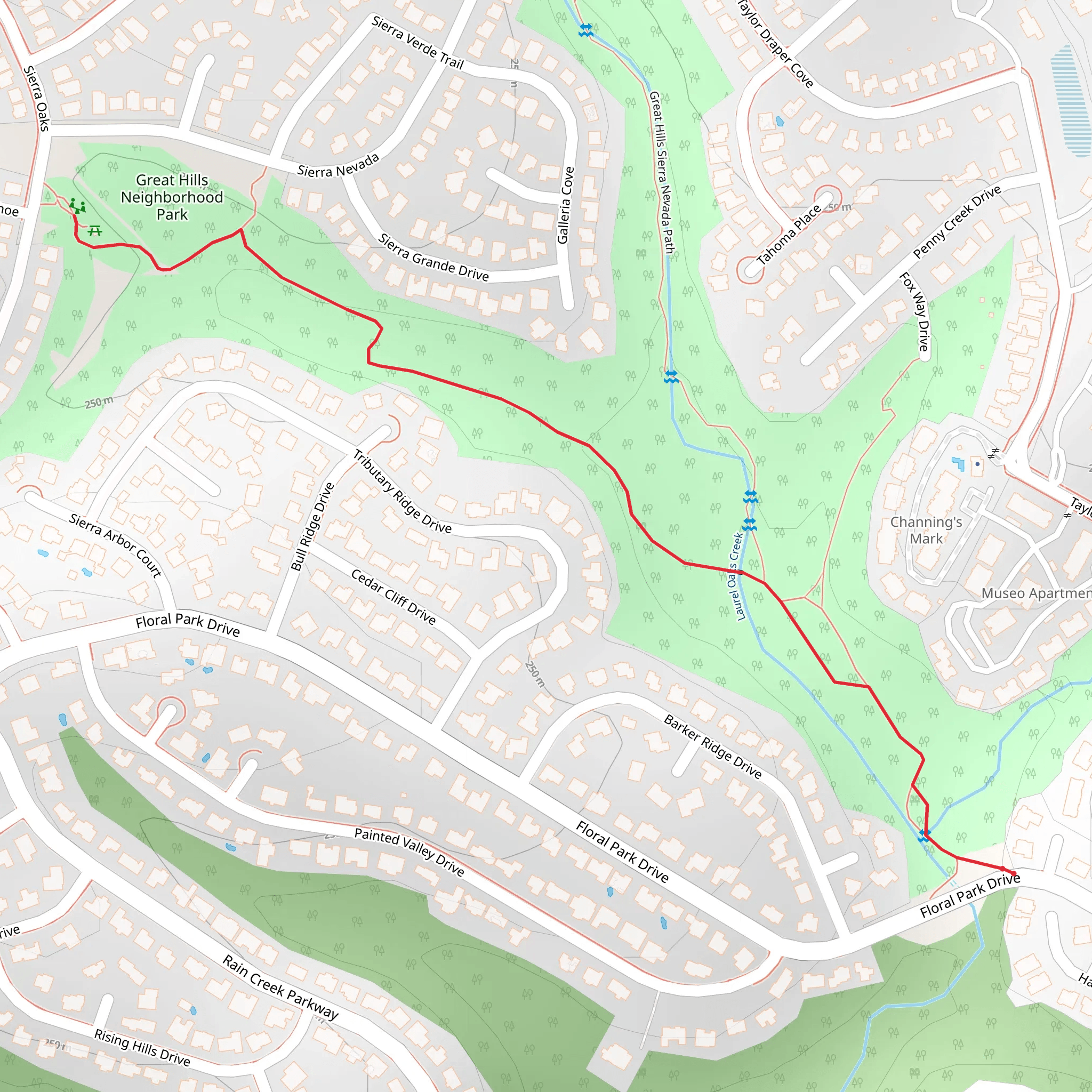Great Hills Neighborhood Park mobile static map