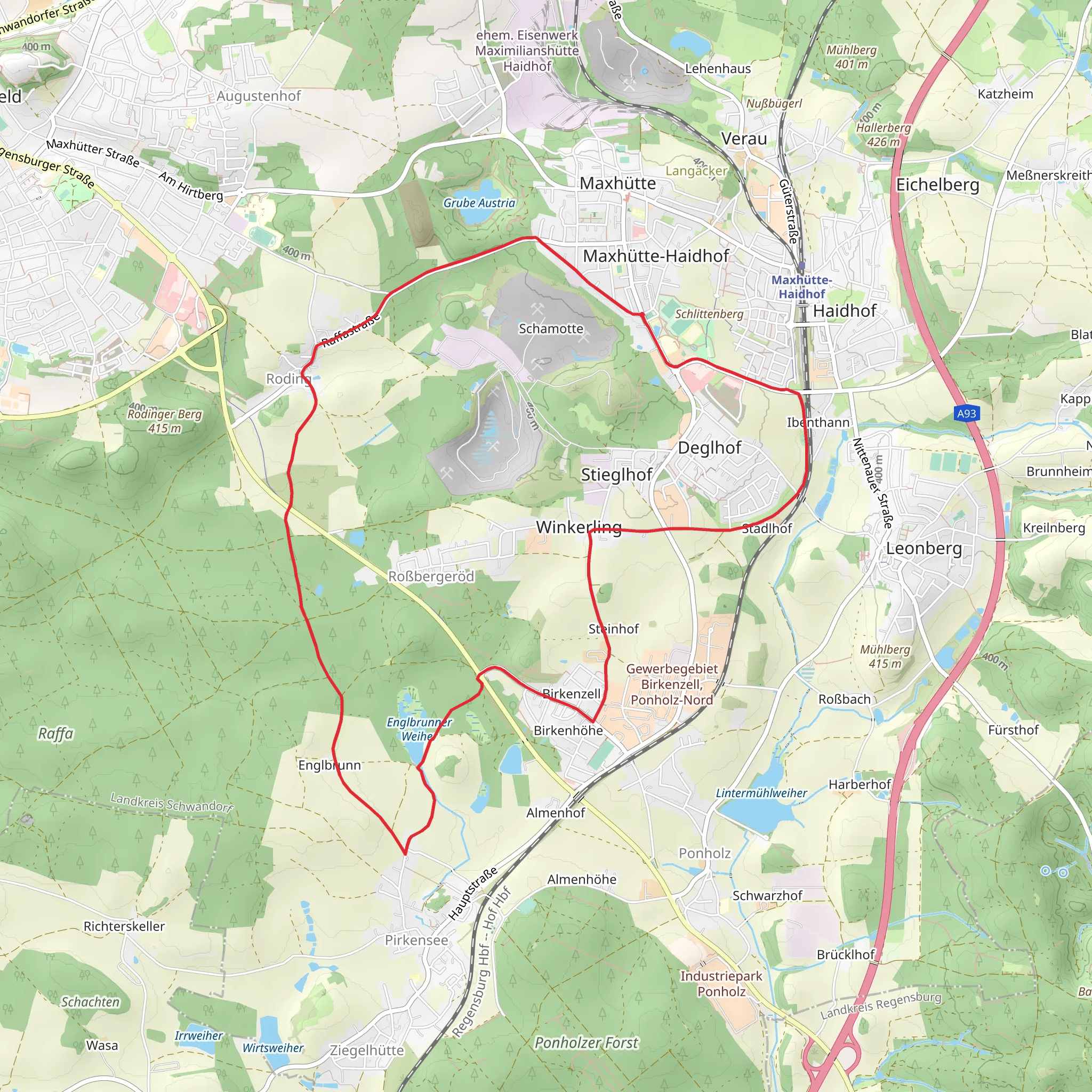 Sauforstrunde Loop mobile static map