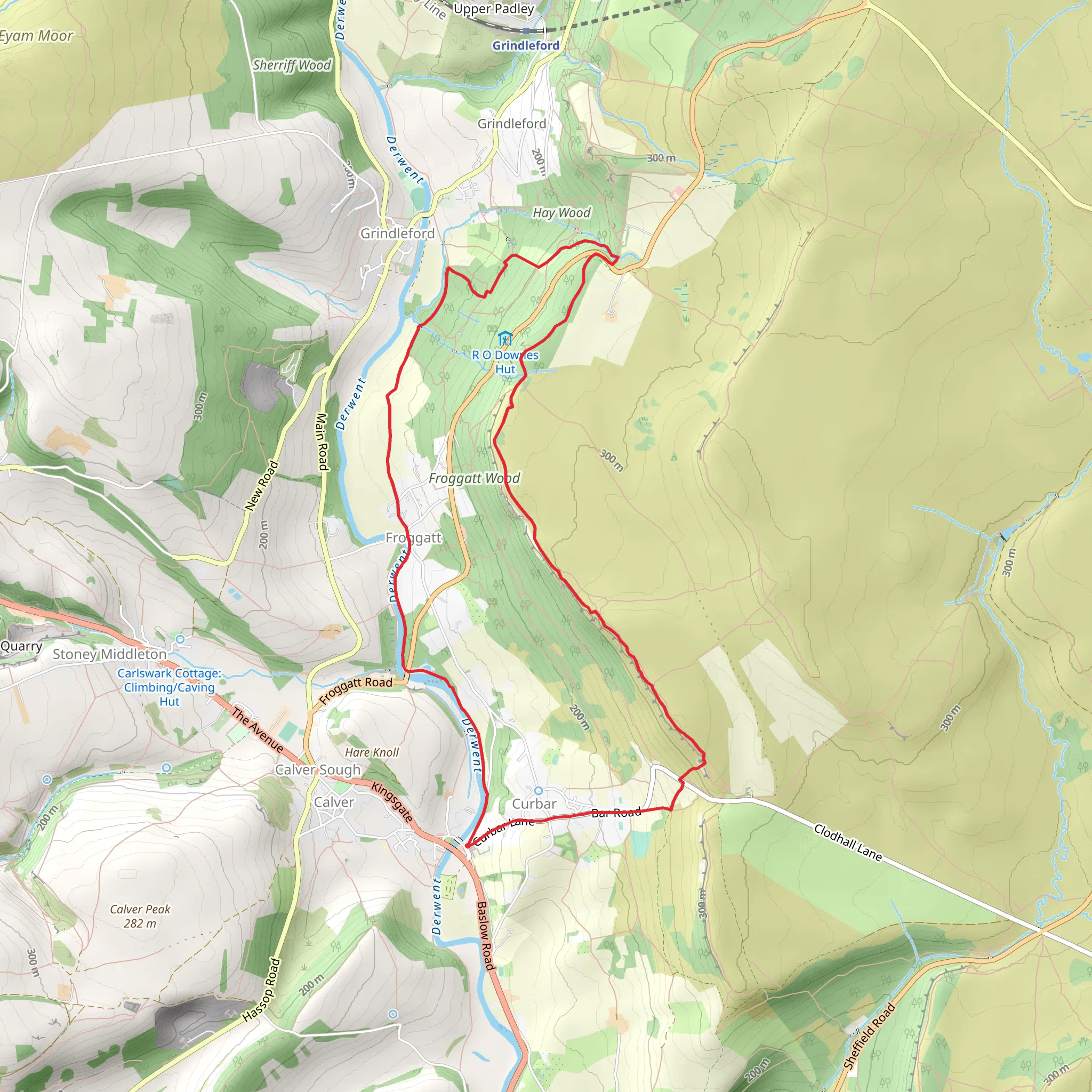 Calver to woods near langshore mobile static map