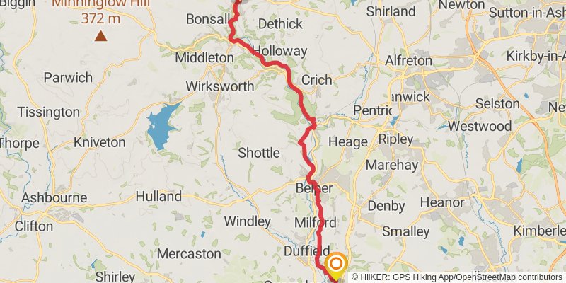Derwent Valley Heritage Way stage 3 Map