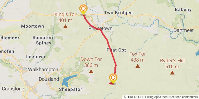 Dartmoor's Ancient Boundary Perambulation stage 5 Map