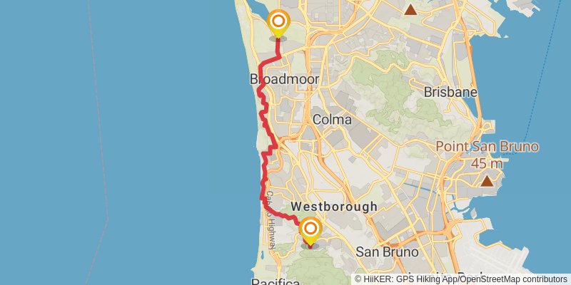Bay Area Ridge Trail stage 49 Map